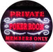 Private Poker Room Members Only LED Light Sign - Way Up Gifts