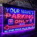 Personalized Parking Only LED Light Sign - Way Up Gifts