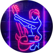 Sexy Girl Playing Guitar Music LED Light Sign - LED Gift Works