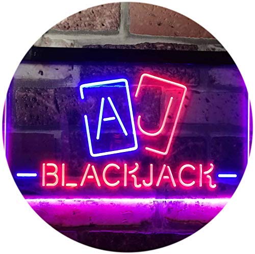 Poker Blackjack LED Light Sign - Way Up Gifts