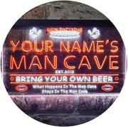 Personalized Sports Football Theme Man Cave LED Light Sign - LED Gift Works