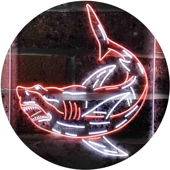 Shark Man Cave LED Light Sign - Way Up Gifts