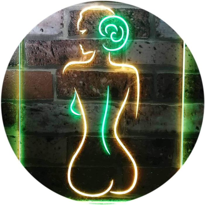 Lady Back Sexy Woman Man Cave LED Light Sign - Way Up Gifts