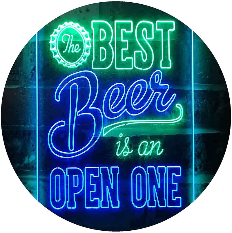 Best Beer is an Open One LED Light Sign - LED Gift Works