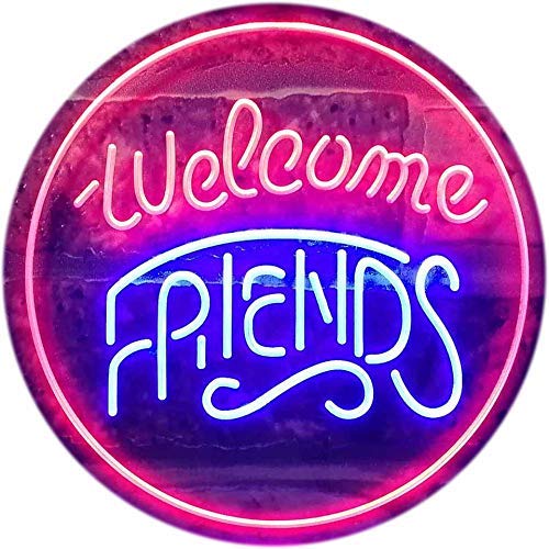 Welcome Friends LED Light Sign - LED Gift Works