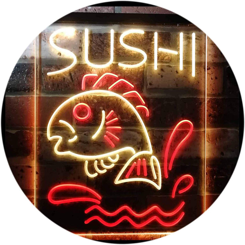 Fish Sushi LED Light Sign - LED Gift Works