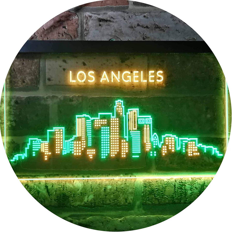 Los Angeles City Skyline LED Light Sign - LED Gift Works
