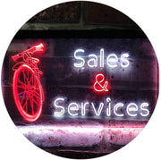 Bicycle Bike Sales Repairs Services LED Light Sign - LED Gift Works
