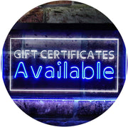 Gift Certificates Available LED Light Sign - LED Gift Works
