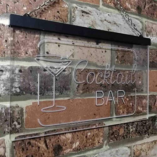Cocktail Bar LED Light Sign - Way Up Gifts