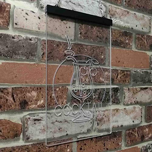 Cocktail Bar LED Light Sign - Way Up Gifts