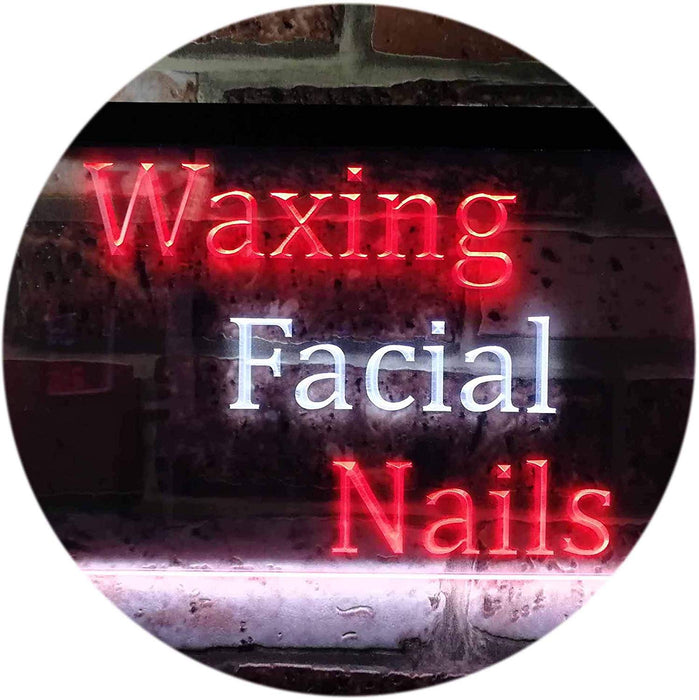 Waxing Facial Nails LED Light Sign - Way Up Gifts