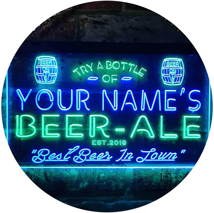 Personalized Home Brew Beer Ale Bar LED Light Sign - Way Up Gifts