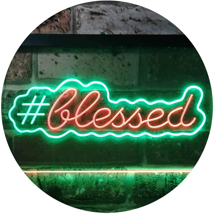 Hashtag Blessed LED Light Sign - Way Up Gifts
