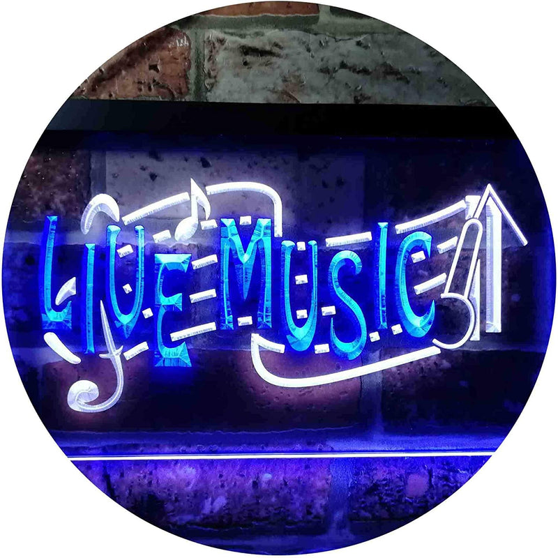 Live Music LED Light Sign - LED Gift Works