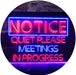 Quiet Please Meeting in Progress LED Light Sign - Way Up Gifts