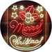 Merry Christmas Holly Leaves Star LED Light Sign - Way Up Gifts
