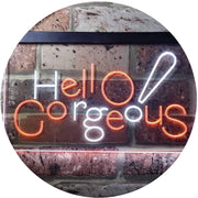 Beauty Shop Hello Gorgeous LED Light Sign - LED Gift Works