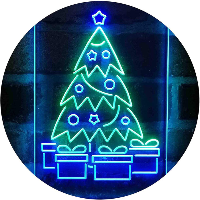 Christmas Tree Present Gifts LED Light Sign - Way Up Gifts