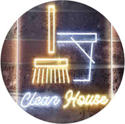 Clean House Helper Maid Service LED Light Sign - LED Gift Works