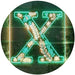 Family Name Letter X Monogram Initial LED Light Sign - Way Up Gifts