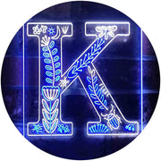 Family Name Letter K Monogram Initial LED Light Sign - LED Gift Works