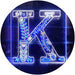 Family Name Letter K Monogram Initial LED Light Sign - Way Up Gifts