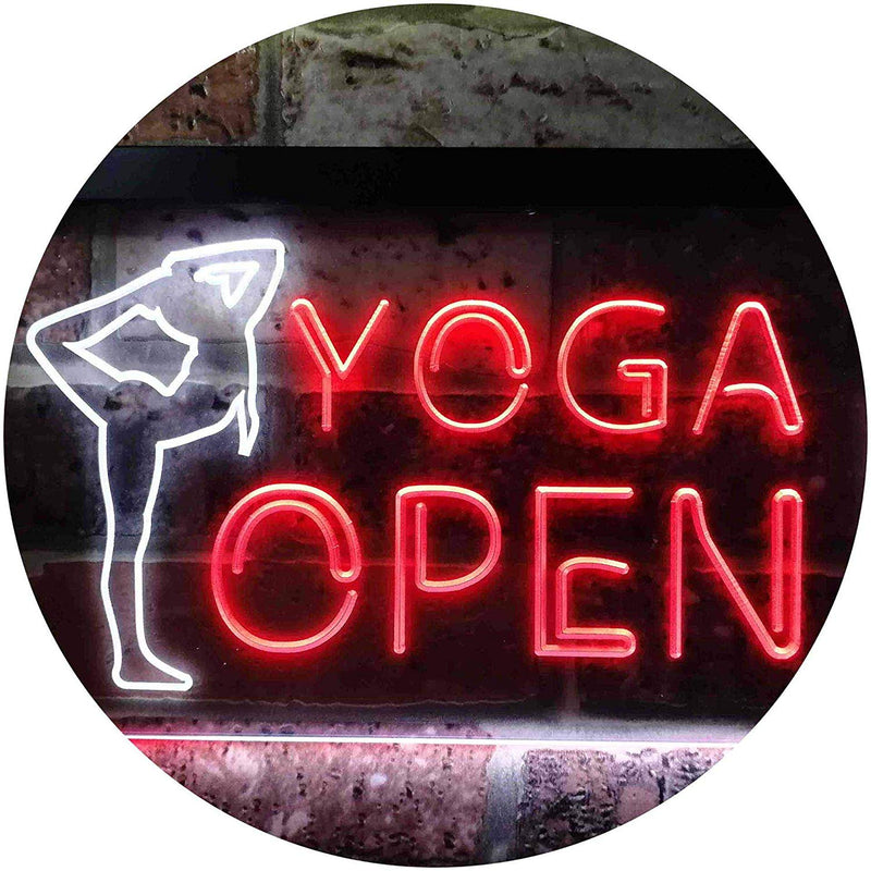 Open Yoga LED Light Sign - LED Gift Works