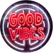 Good Vibes LED Light Sign - Way Up Gifts