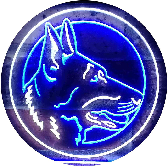 German Shepherd Dog LED Light Sign - Way Up Gifts