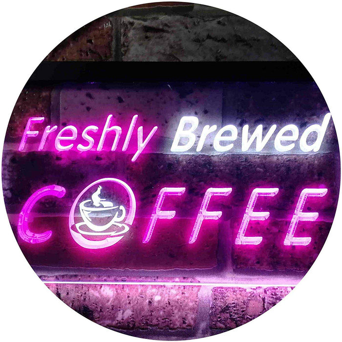 Freshly Brewed Coffee LED Light Sign - Way Up Gifts