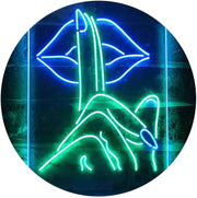 Finger Nail On Lip Beauty Salon LED Light Sign - LED Gift Works