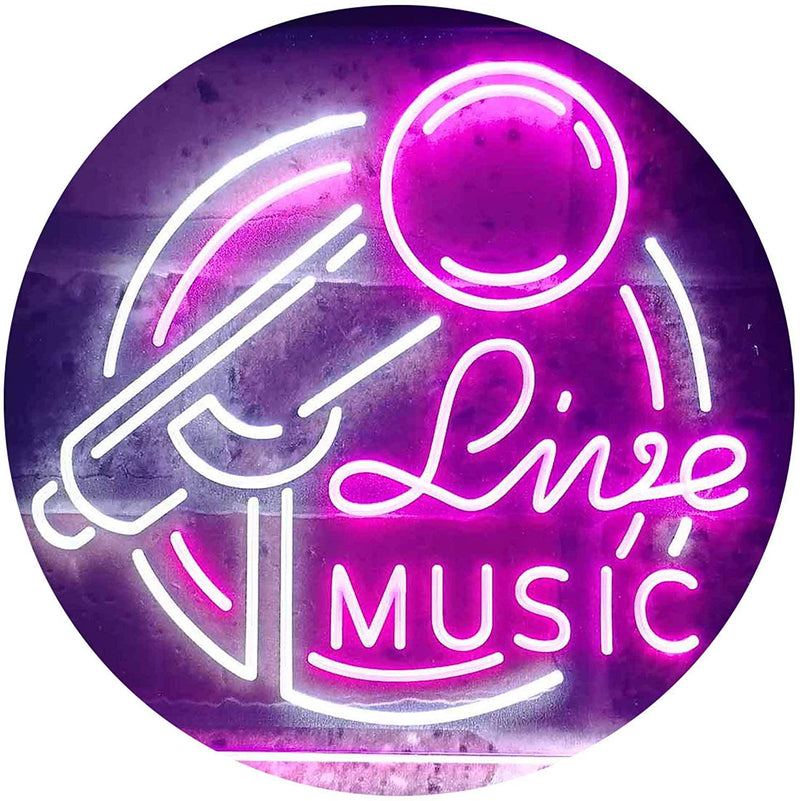 Live Music LED Light Sign - LED Gift Works