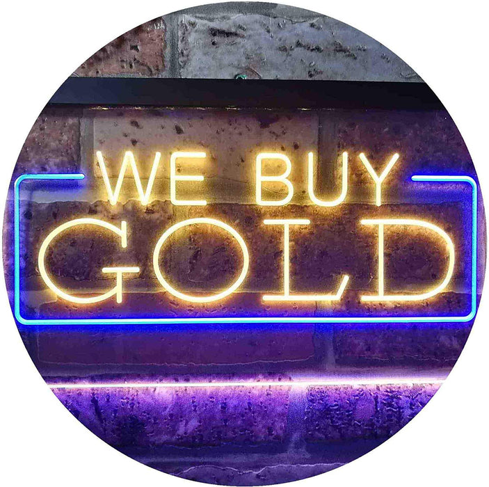 Pawn Shop We Buy Gold LED Light Sign - Way Up Gifts