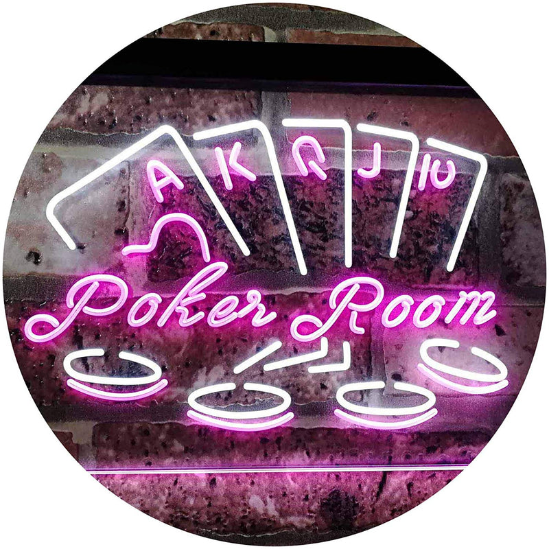 Poker Room LED Light Sign - LED Gift Works