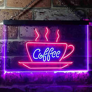 Coffee Cup LED Light Sign - LED Gift Works