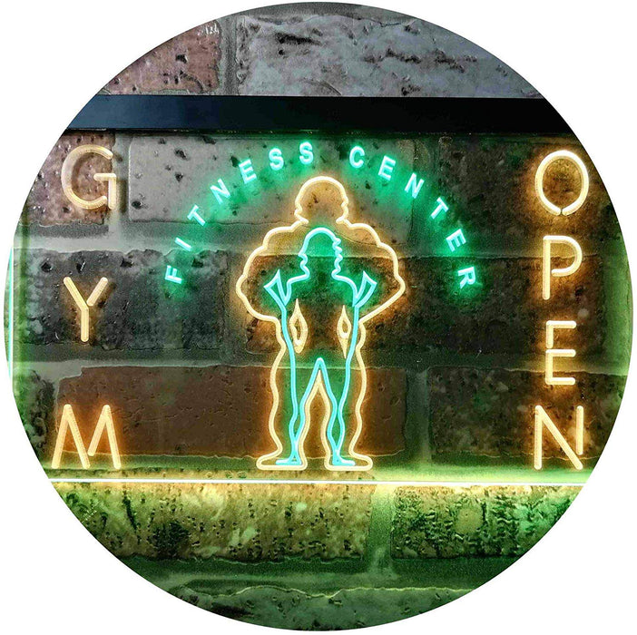 Fitness Center Open Gym LED Light Sign - Way Up Gifts