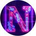 Family Name Letter N Monogram Initial LED Light Sign - Way Up Gifts