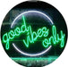 Good Vibes Only Circle LED Light Sign - Way Up Gifts