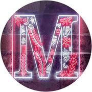 Family Name Letter M Initial Monogram LED Light Sign - LED Gift Works
