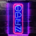 Vertical Open Sign LED Light Sign - Way Up Gifts
