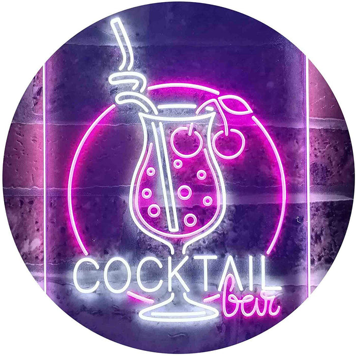 Cocktail Bar LED Light Sign - Way Up Gifts