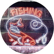 Fishing Camp Cabin LED Light Sign - LED Gift Works