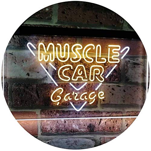 Muscle Car Garage LED Light Sign - LED Gift Works