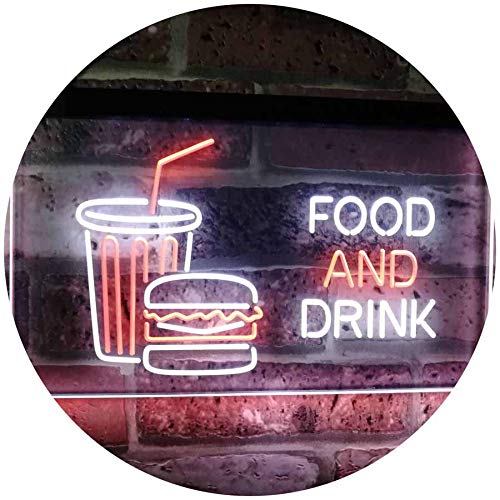 Soda Burgers Food and Drink LED Light Sign - LED Gift Works