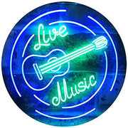 Live Music Guitar Band Room Studio LED Light Sign - LED Gift Works