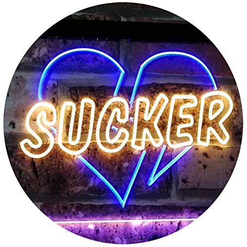 Love Broken Heart Sucker LED Light Sign - LED Gift Works