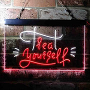 Treat Yourself Girl Bedroom Decoration LED Light Sign - LED Gift Works