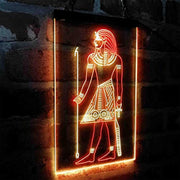 Egyptian Pyramids Ancient Egypt Menes Pharaoh LED Light Sign - LED Gift Works