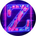 Family Name Letter Z Monogram Initial LED Light Sign - Way Up Gifts